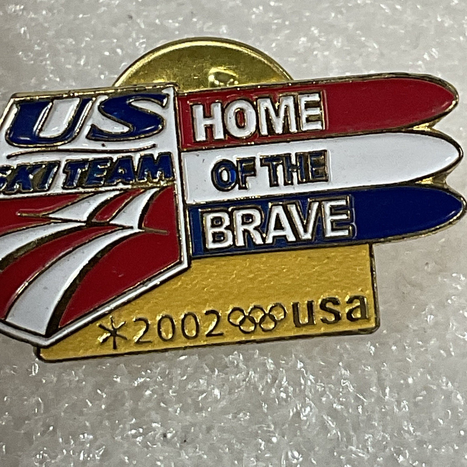 US Ski Team Home Of The Brave 2002 USA Olympic Pin GnuCollectibles - Image 6