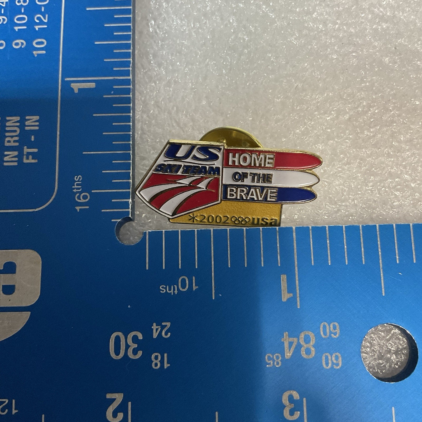 US Ski Team Home Of The Brave 2002 USA Olympic Pin GnuCollectibles - Image 10