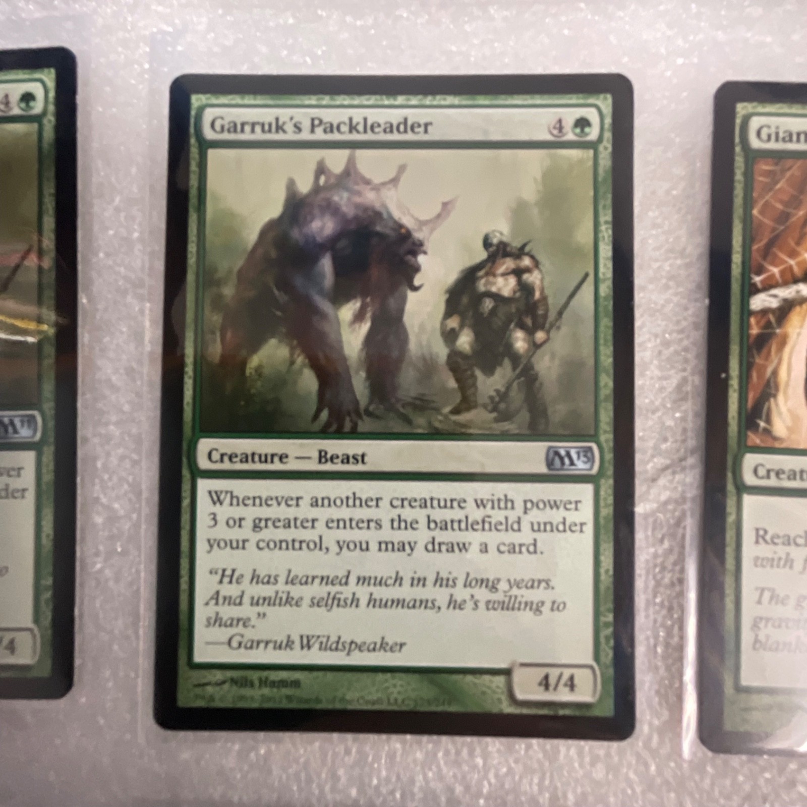 MTG 20 Card Green Lot Garruk's Packleader Giant Spider Ice Age Mix - Image 8