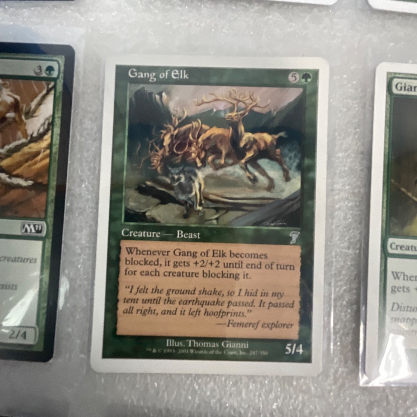 MTG 20 Card Green Lot Garruk's Packleader Giant Spider Ice Age Mix - Image 17