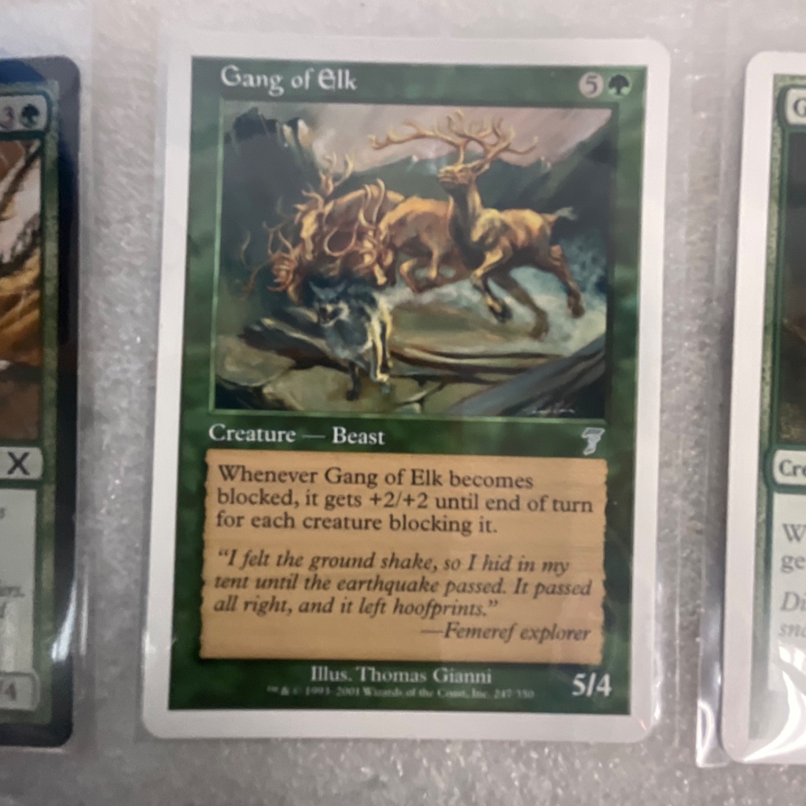 MTG 20 Card Green Lot Garruk's Packleader Giant Spider Ice Age Mix - Image 18