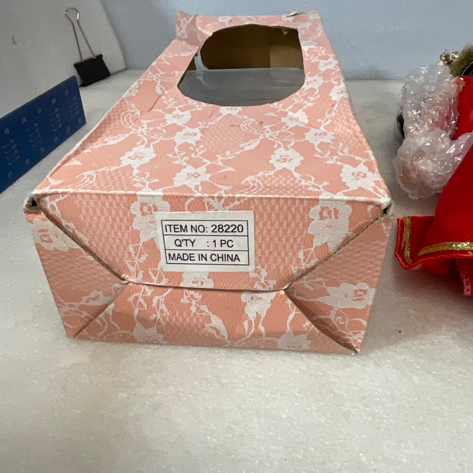 Americana Sweetheart Su Ling Porcelain Doll 15in Red Dress Box 28220 - Image 15