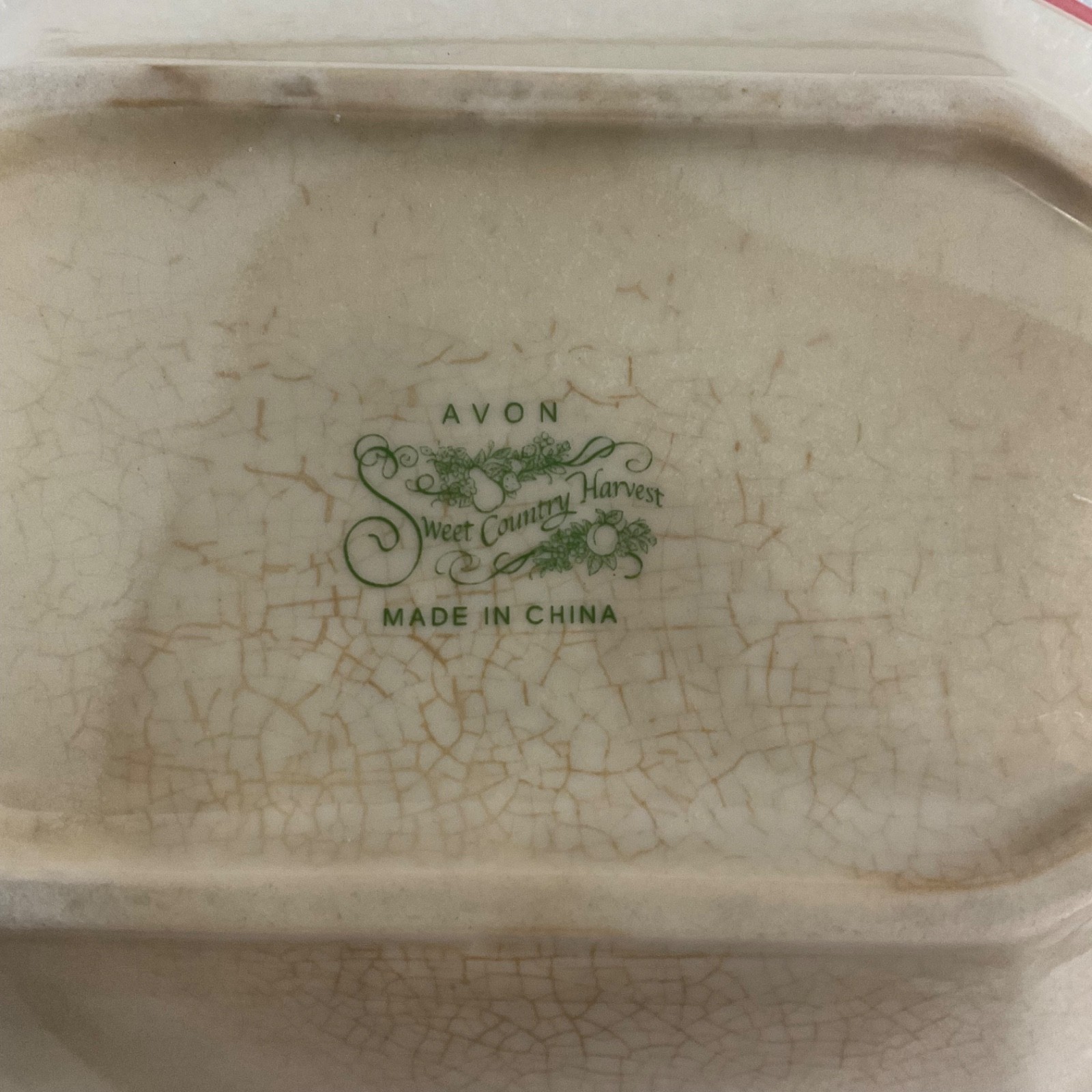 Avon Sweet Country Harvest Ceramic Spoon Rest 8 in - Image 3