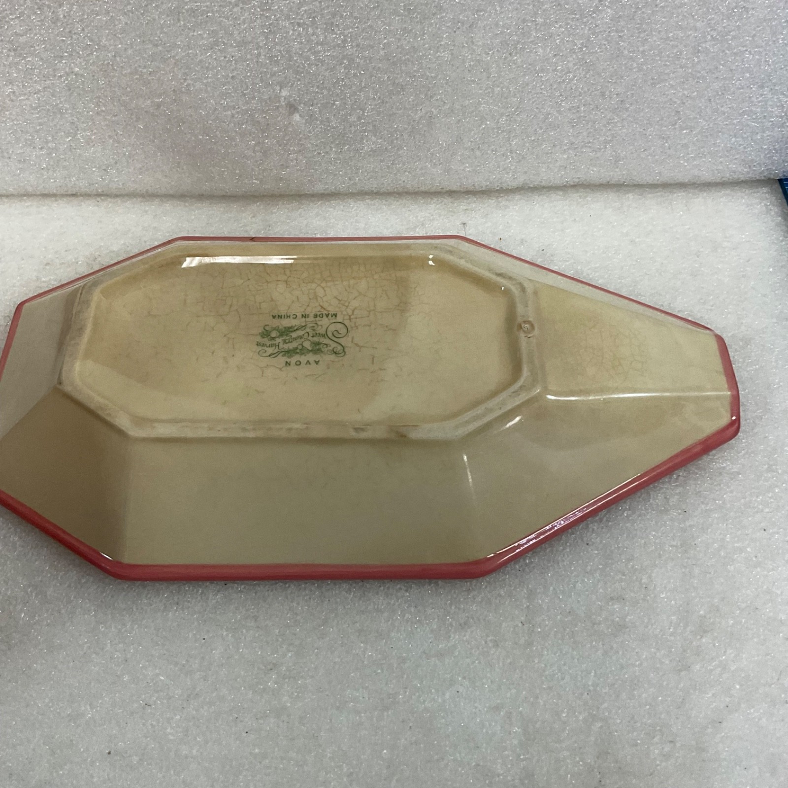 Avon Sweet Country Harvest Ceramic Spoon Rest 8 in - Image 6