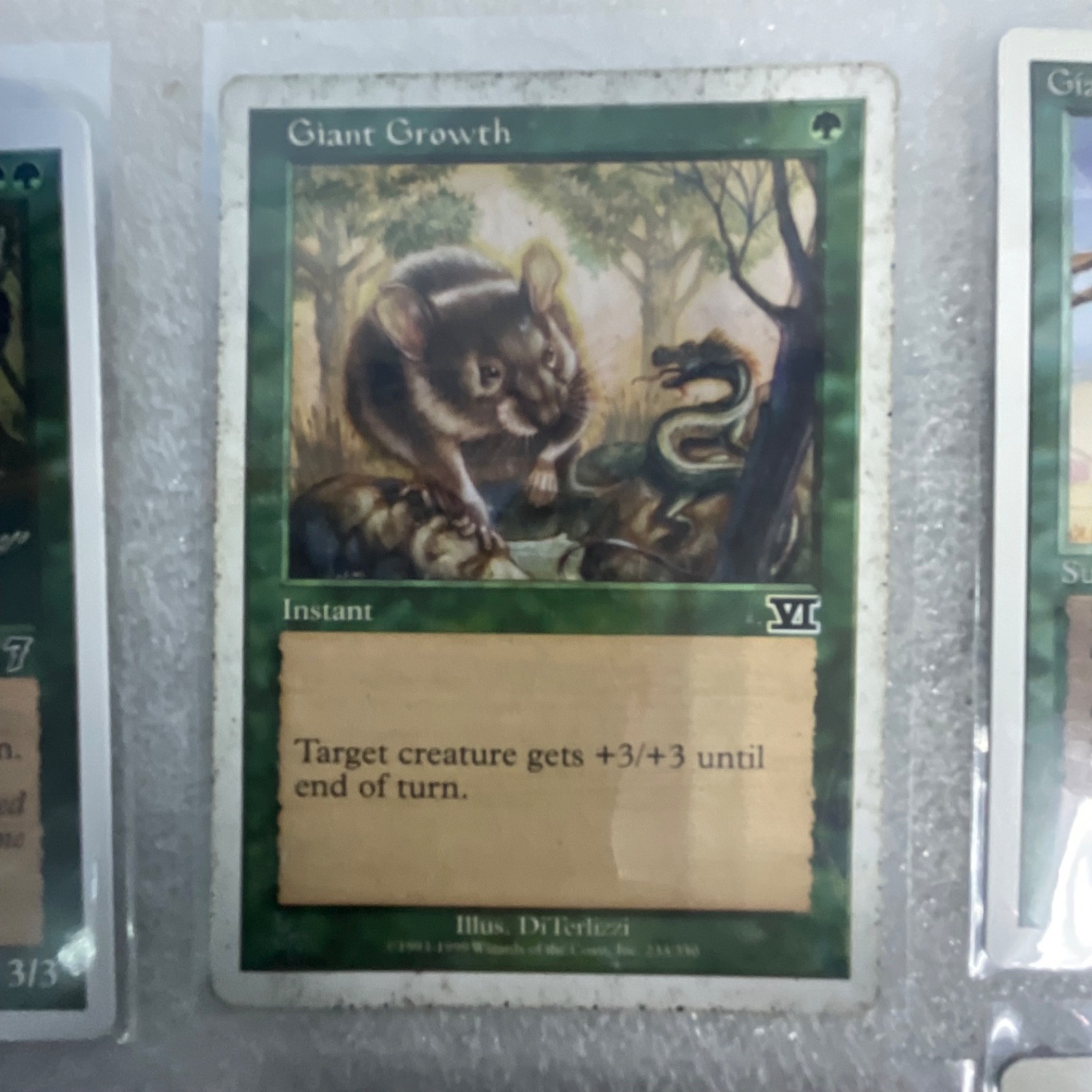 MTG 20 Card Green Lot Mixed Sets Basilisk Spider Warthog Gigapede - Image 11