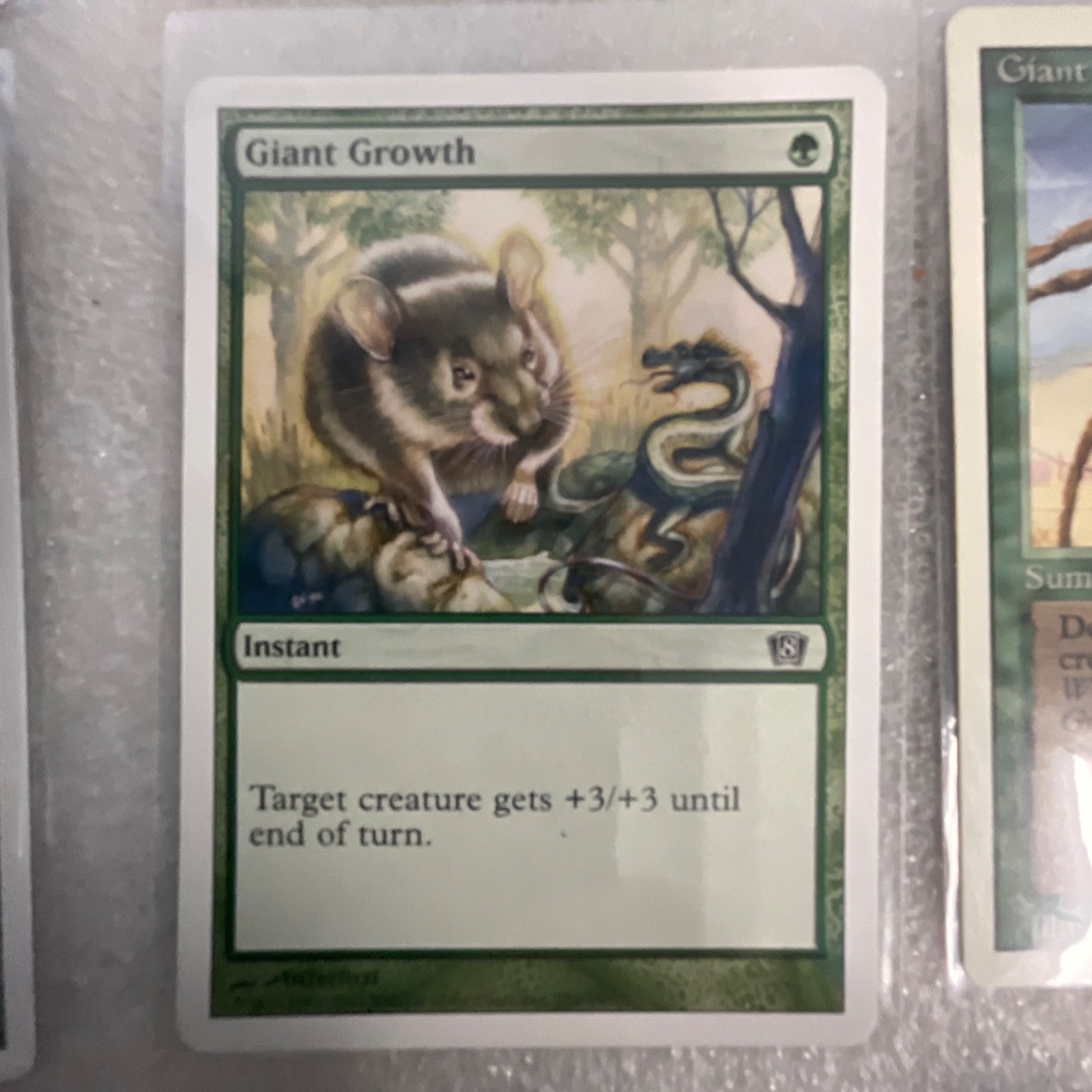MTG 20 Card Green Lot Mixed Sets Basilisk Spider Warthog Gigapede - Image 12