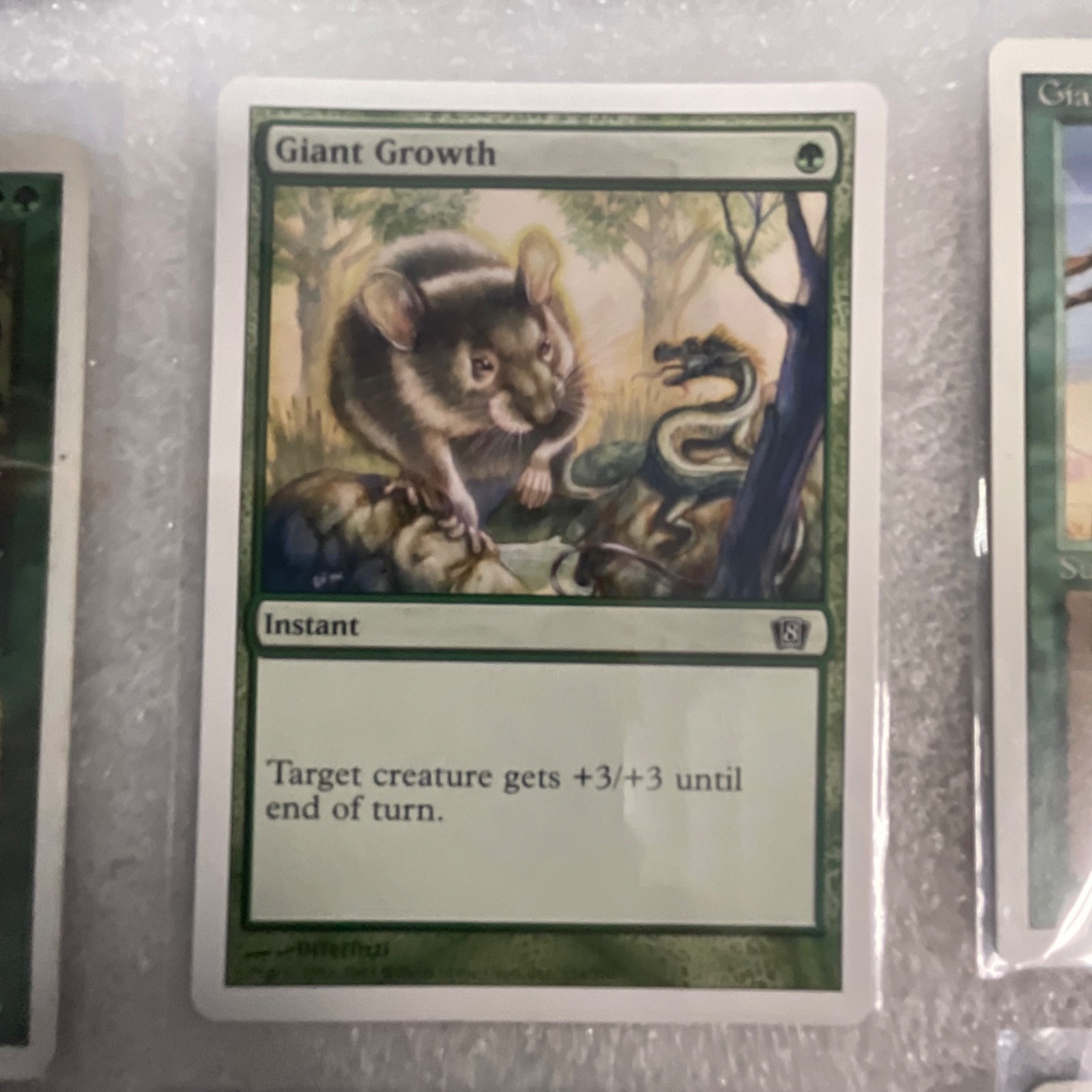MTG 20 Card Green Lot Mixed Sets Basilisk Spider Warthog Gigapede - Image 13