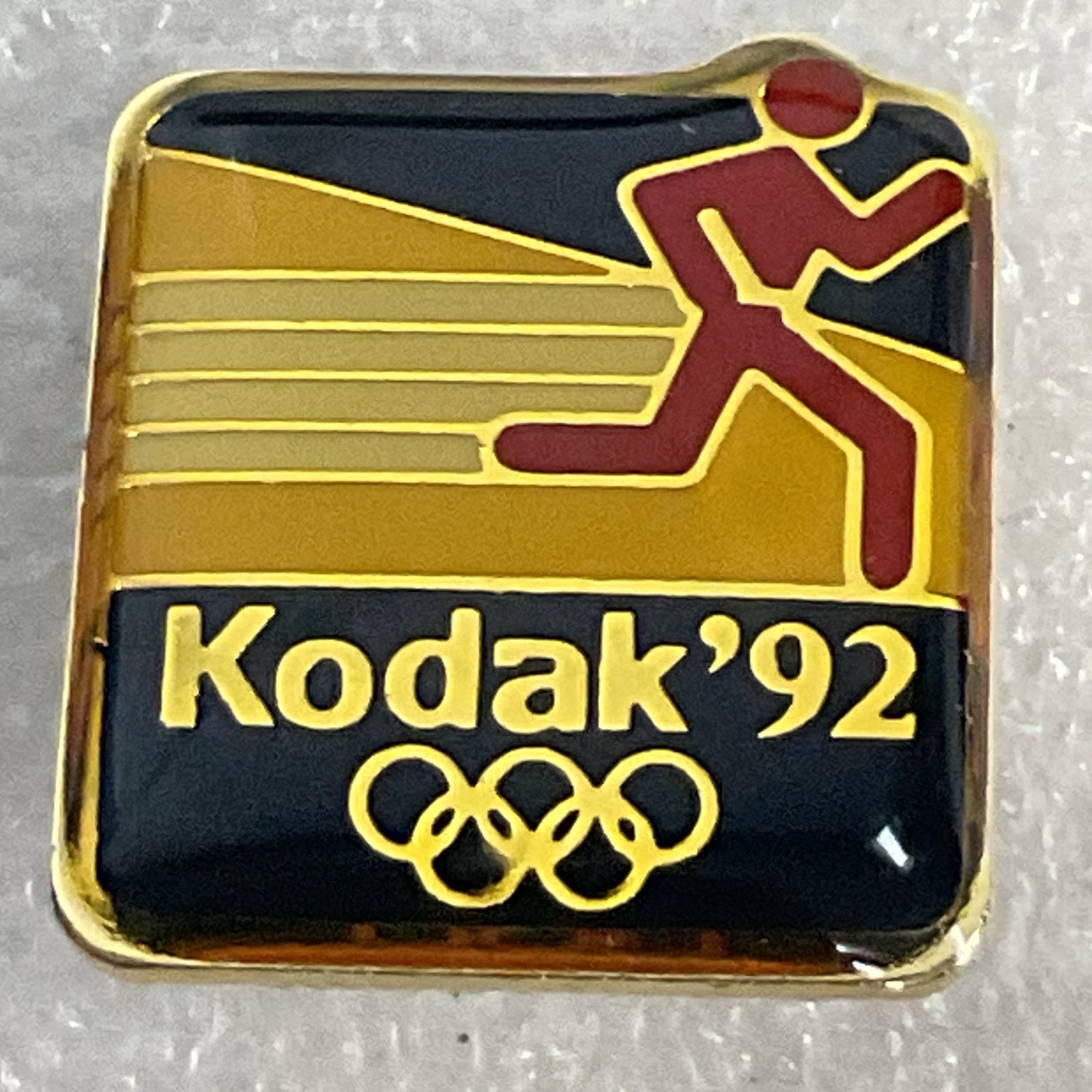 1992 Kodak Olympic Pin Eastman Kodak .75” Pin Pinback GnuCollectibles - Image 2