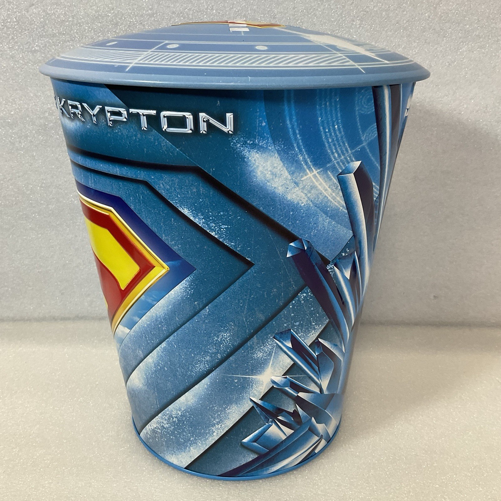 Superman Popcorn Bucket Last Son of Krypton Metal 11" DC Comics 6.8L - Image 3