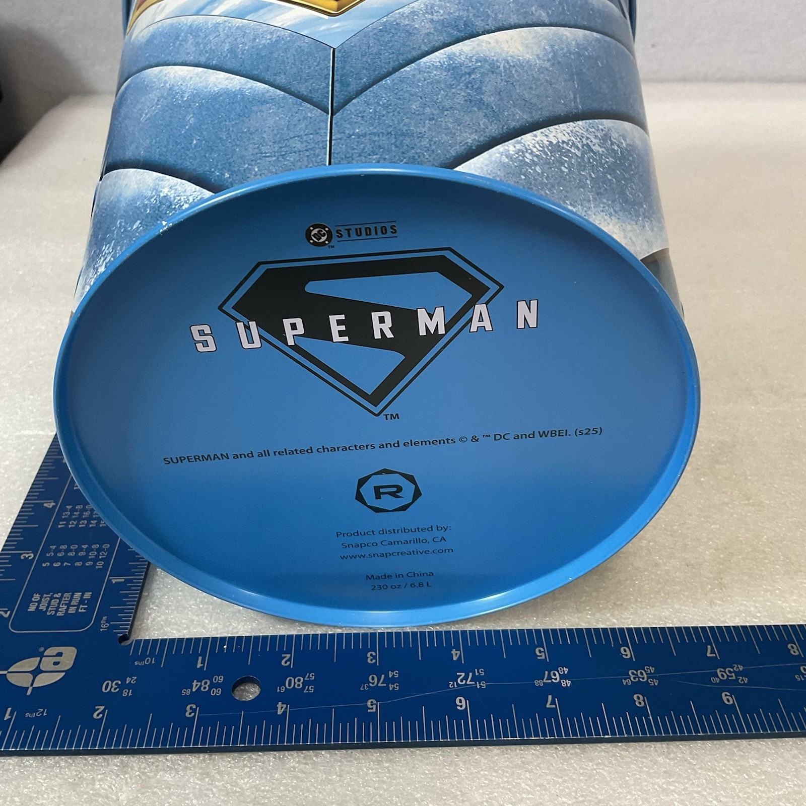 Superman Popcorn Bucket Last Son of Krypton Metal 11" DC Comics 6.8L - Image 16