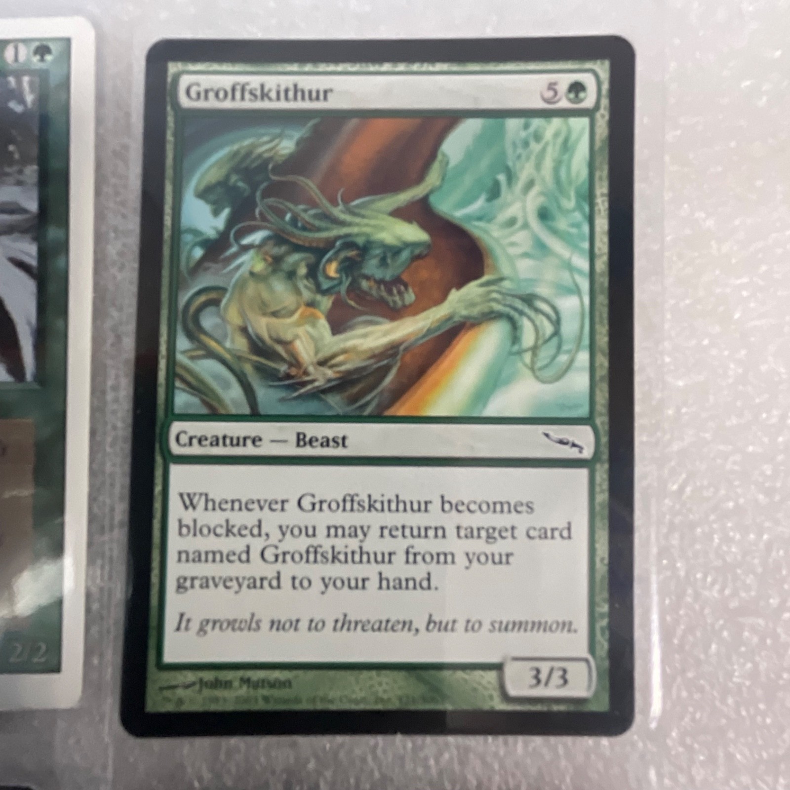 MTG 20 Card Green Lot Mixed Sets Urza’s Saga Mirrodin Hunted Wumpus - Image 21