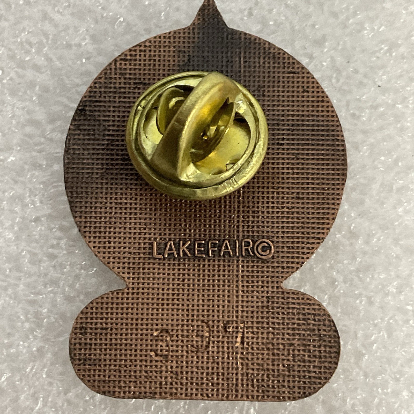 1982 Capital Lakefair Old State Capitol 1903-1927 Patron Pin Pinback Copper Tone - Image 2