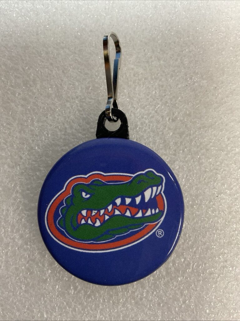 Florida Gators 1.75" Button Zipper Pull Keychain Fob GnuCollectibles - Image 1