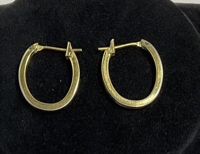 Gold Toned Metal LeverClasp Horseshoe Earrings Jewelry KitchenGnu - Image 1