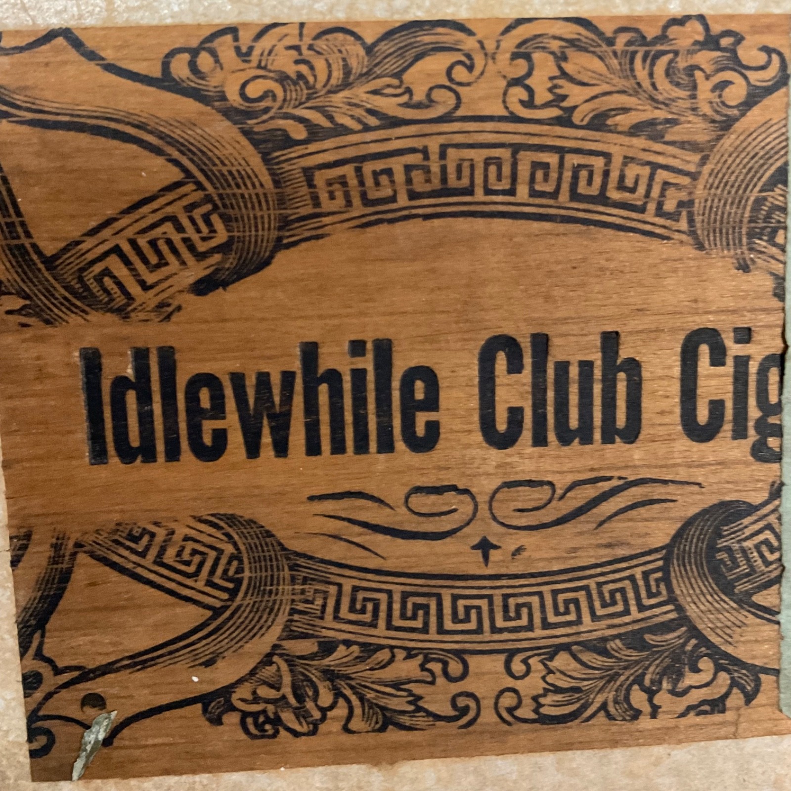 Idlewhile Club Cigars Wood Box 5.25in Factory No 287 Tax Stamp - Image 16
