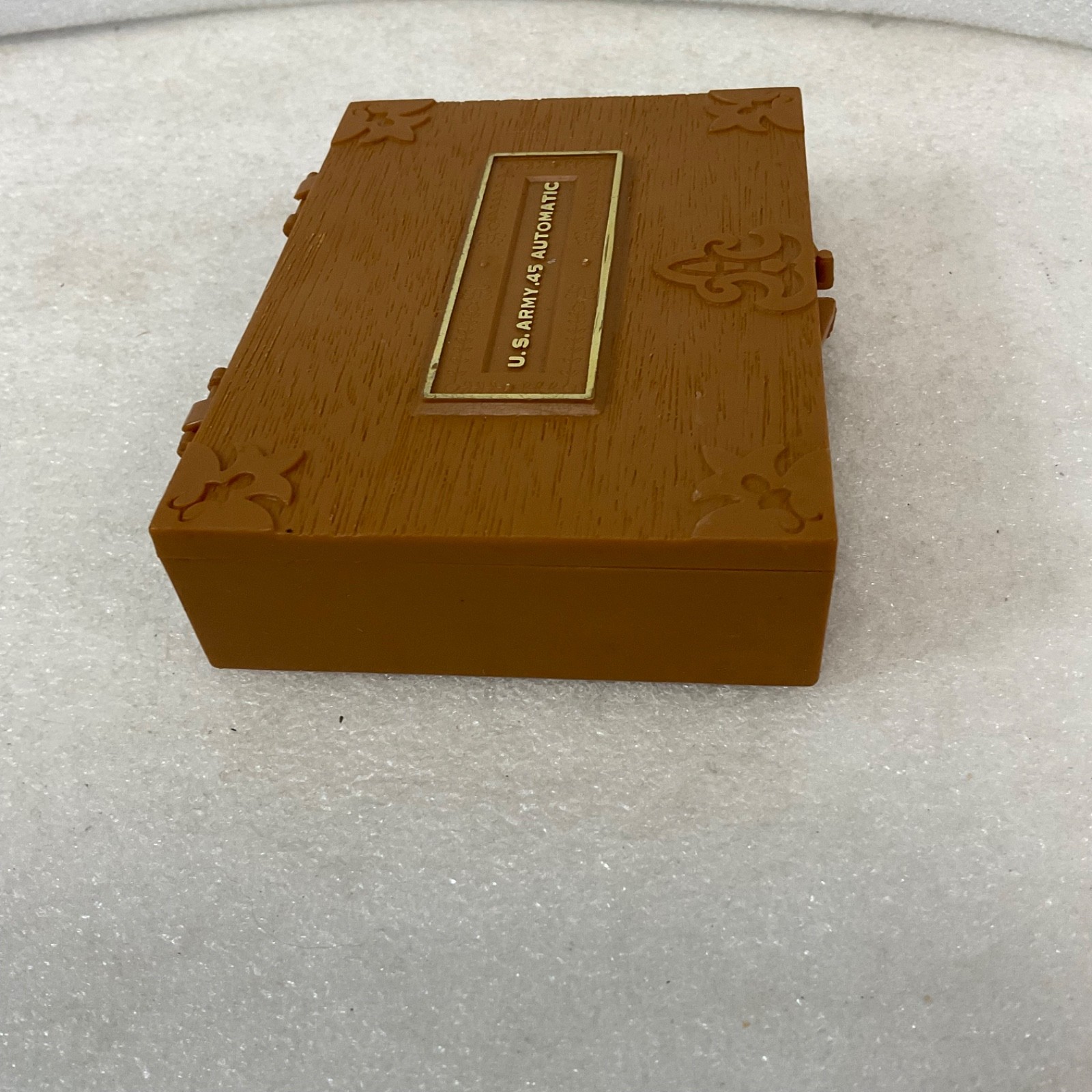 Marx Miniature Toy Gun Case Plastic Box Empty 5in Brown - Image 5
