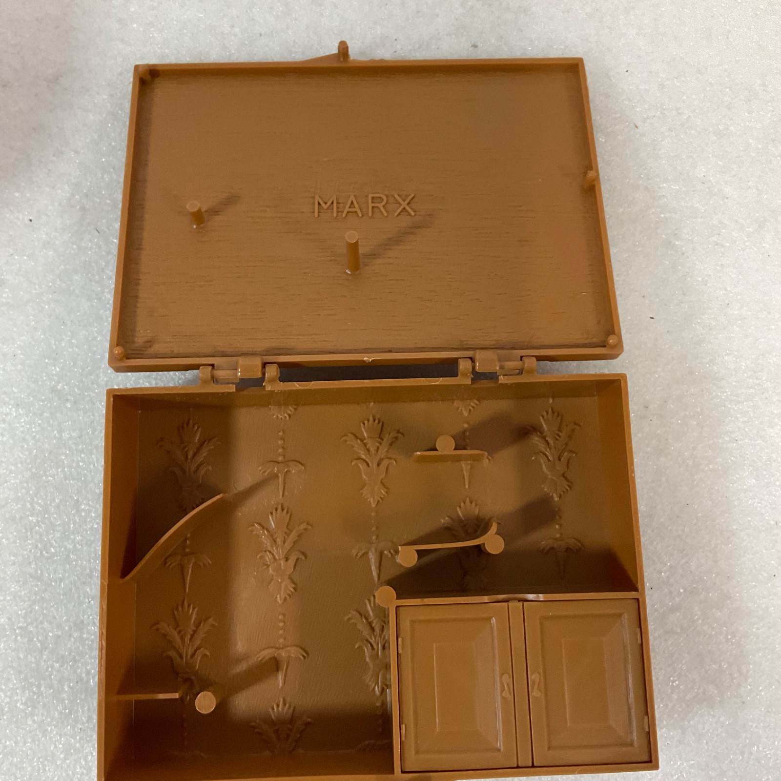 Marx Miniature Toy Gun Case Plastic Box Empty 5in Brown - Image 12