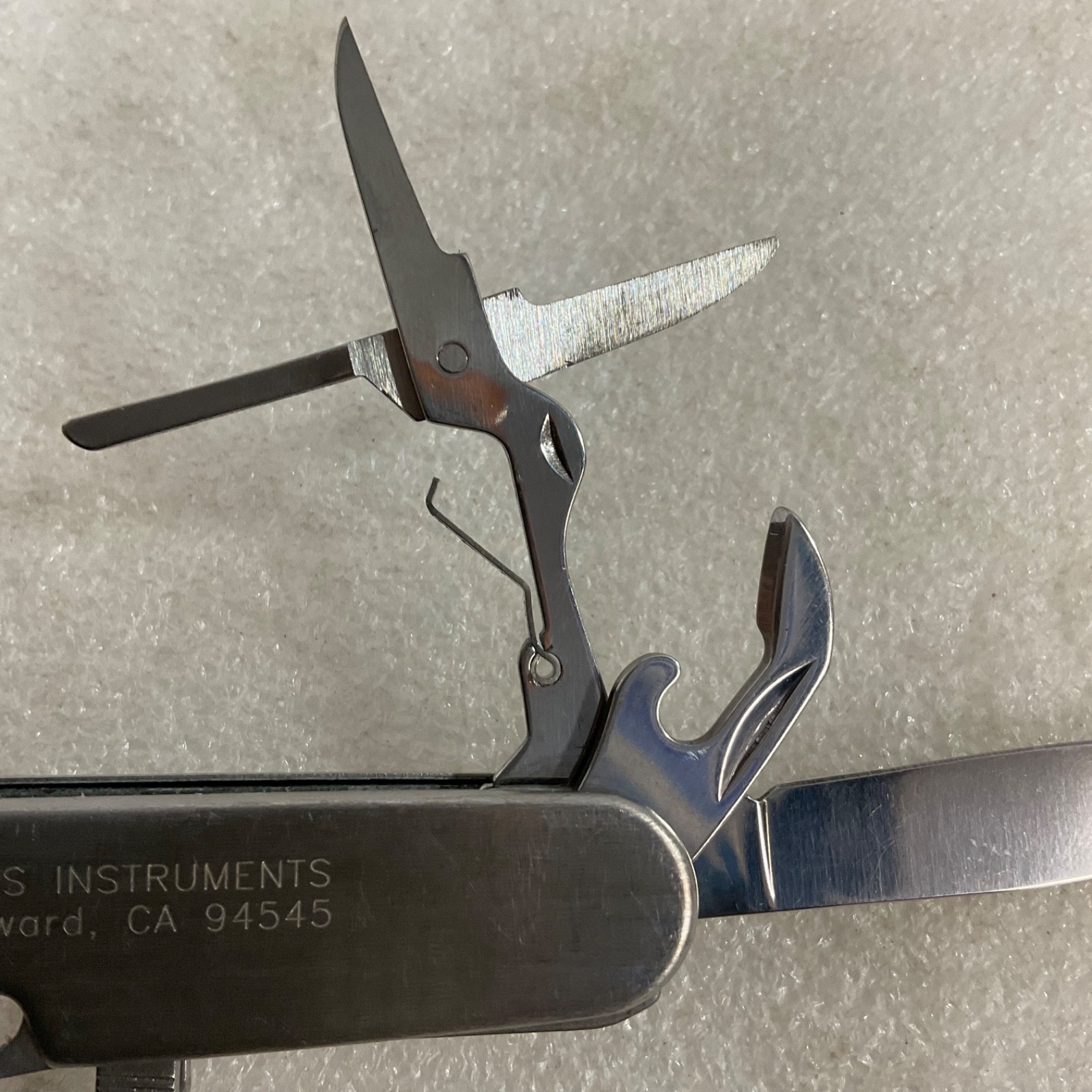 Davis Instruments Stainless Pocket Knife Multi Tool Hayward CA 3.5 in - Image 4