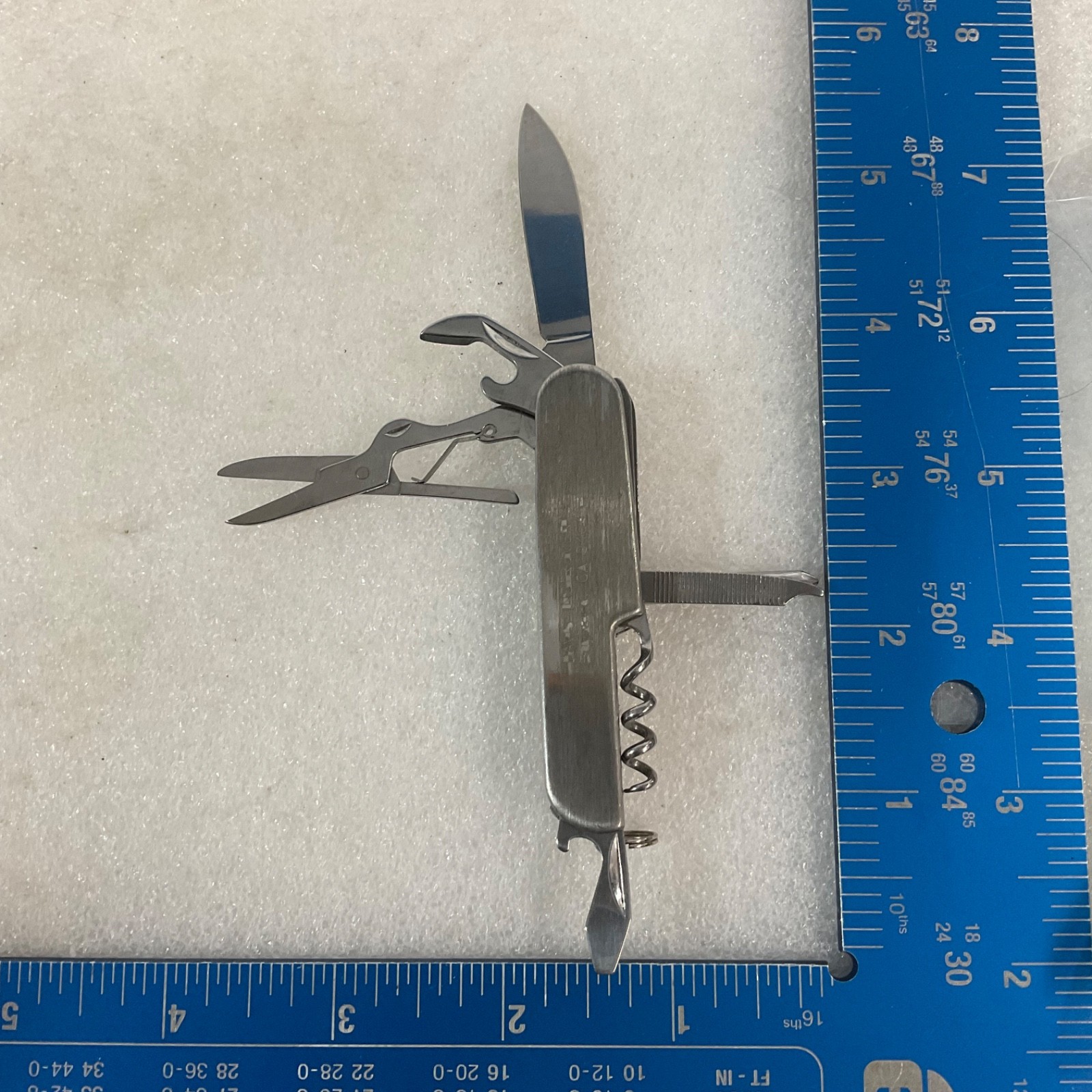 Davis Instruments Stainless Pocket Knife Multi Tool Hayward CA 3.5 in - Image 9