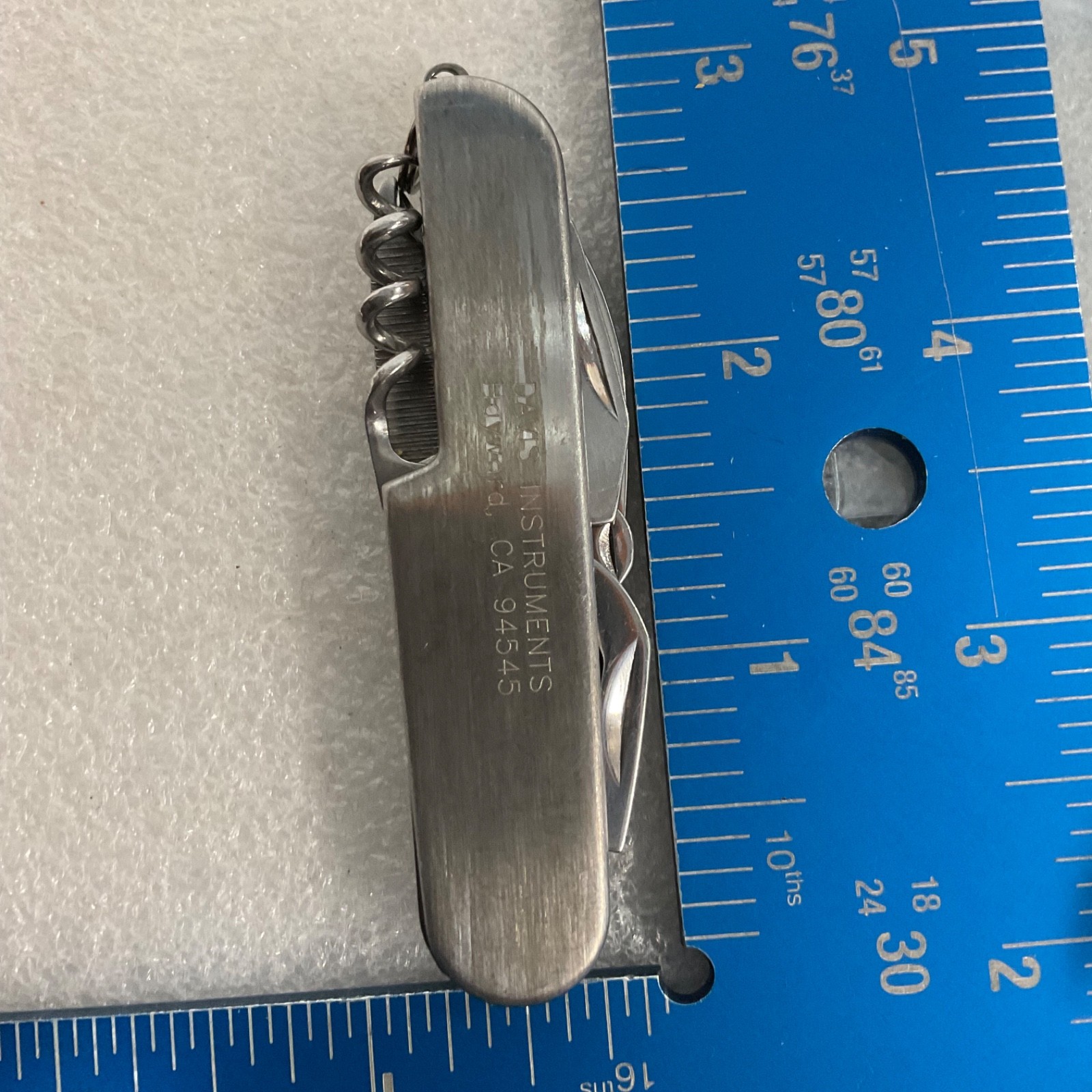 Davis Instruments Stainless Pocket Knife Multi Tool Hayward CA 3.5 in - Image 10