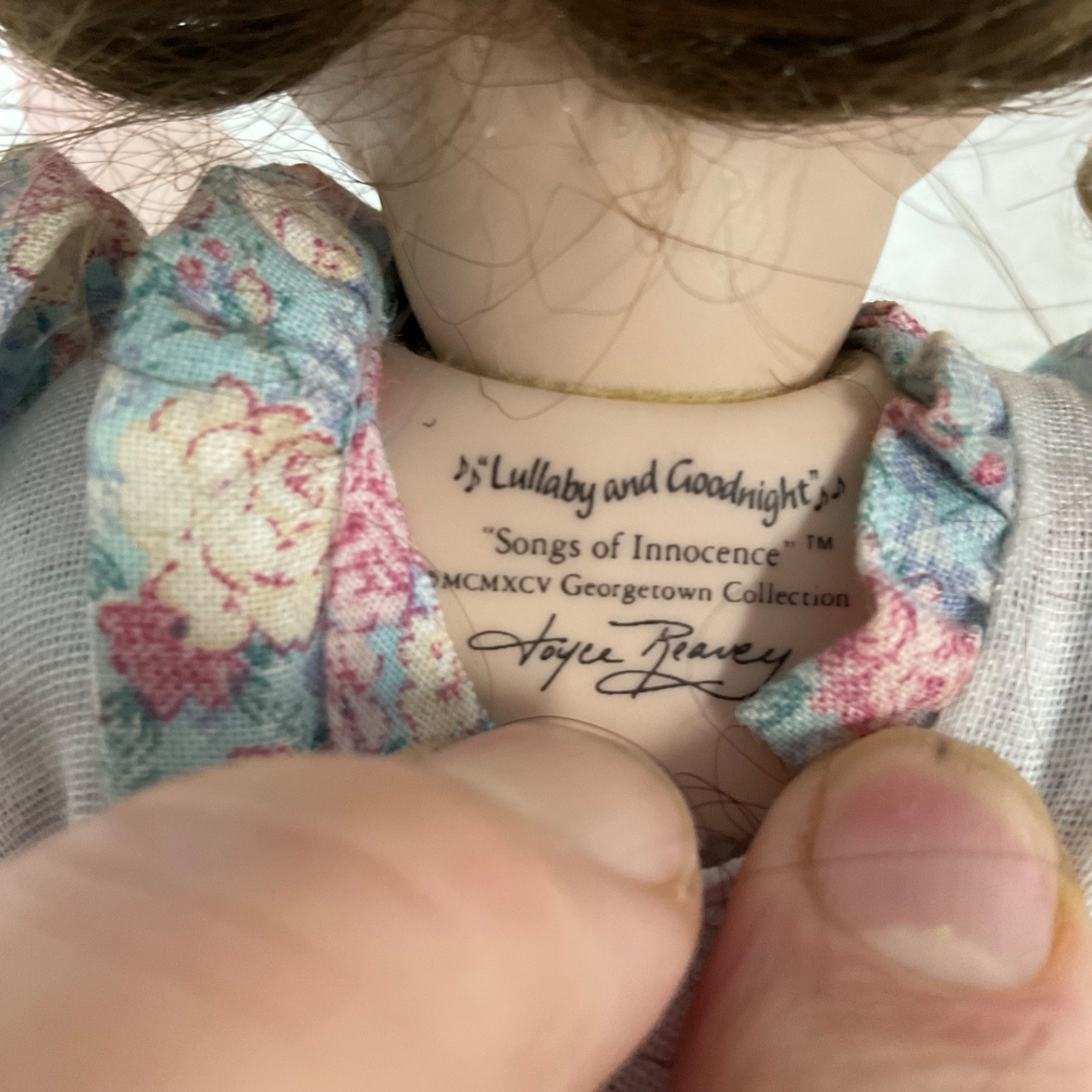 Georgetown Lullaby and Goodnight Doll Joyce Reavey 8in Songs Innocence - Image 7
