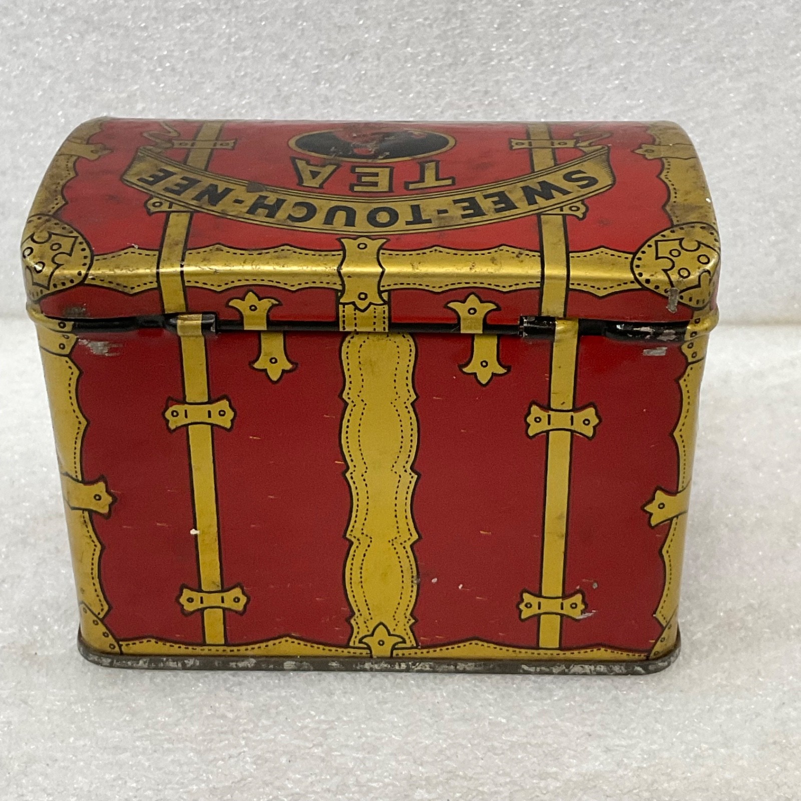 Swee-Touch-Nee Tea 4 oz Red Tin The Consolidated Tea Co NY - Image 5