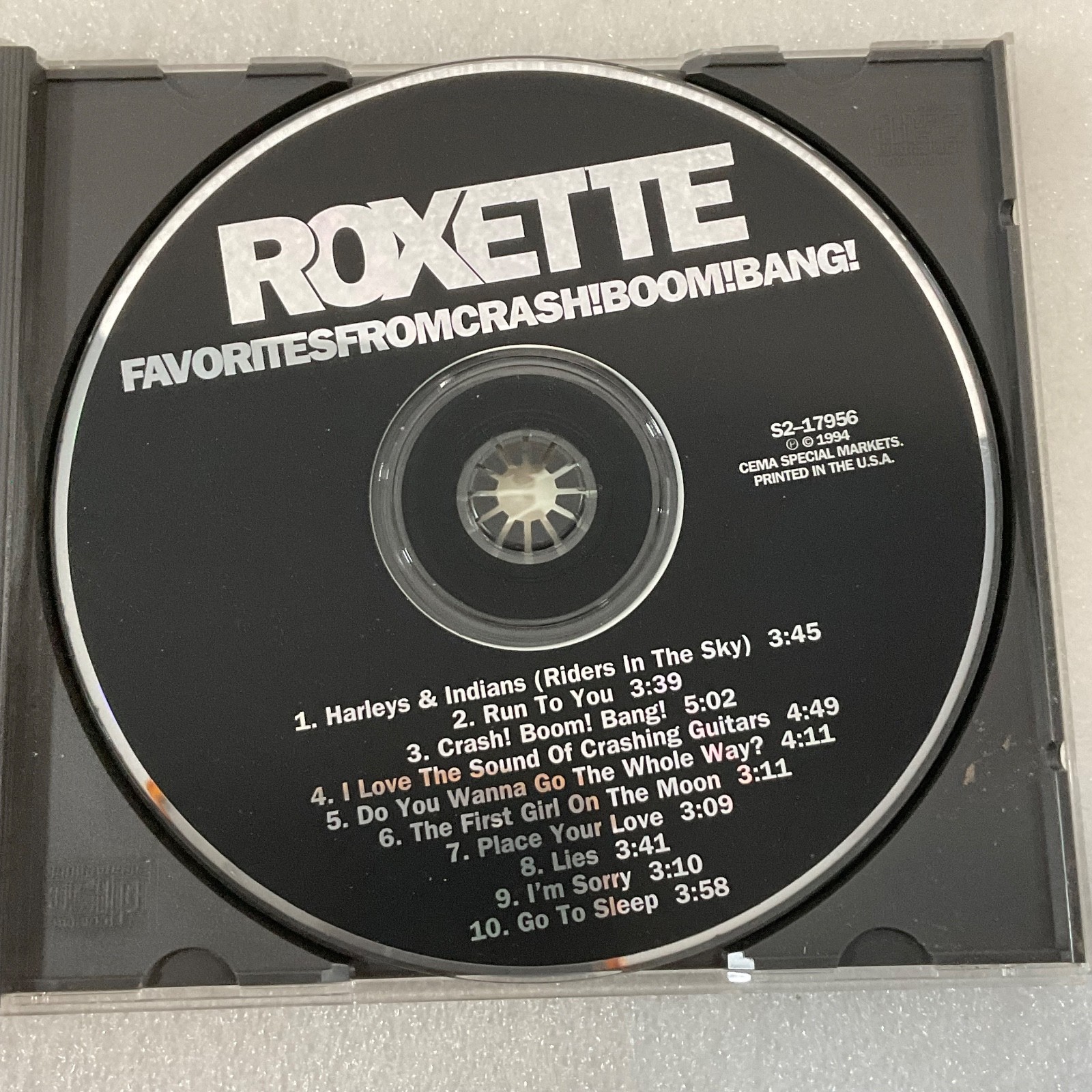 Roxette Favorites From Crash! Boom! Bang! CD 1994 Promo Sam Goody - Image 8