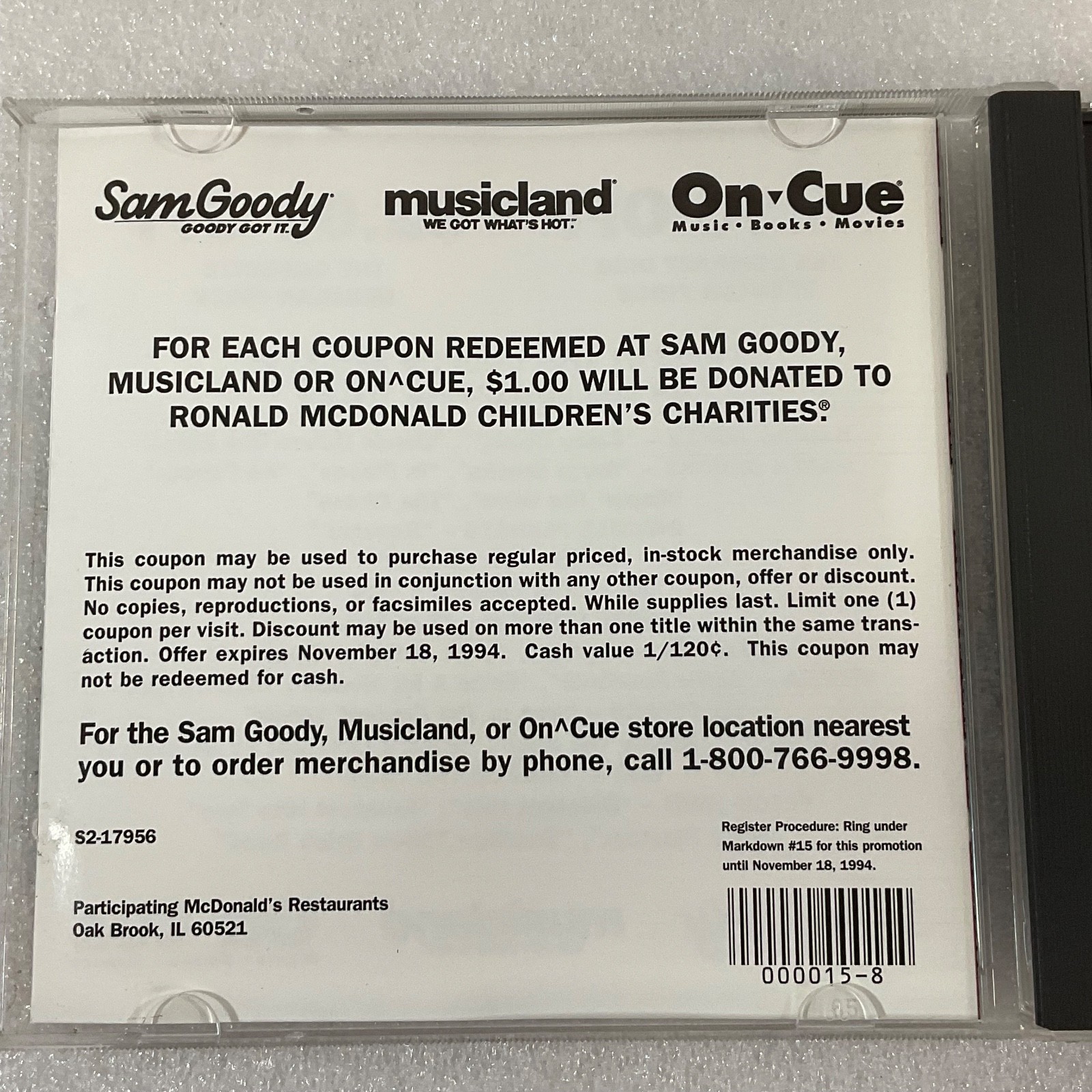 Roxette Favorites From Crash! Boom! Bang! CD 1994 Promo Sam Goody - Image 7