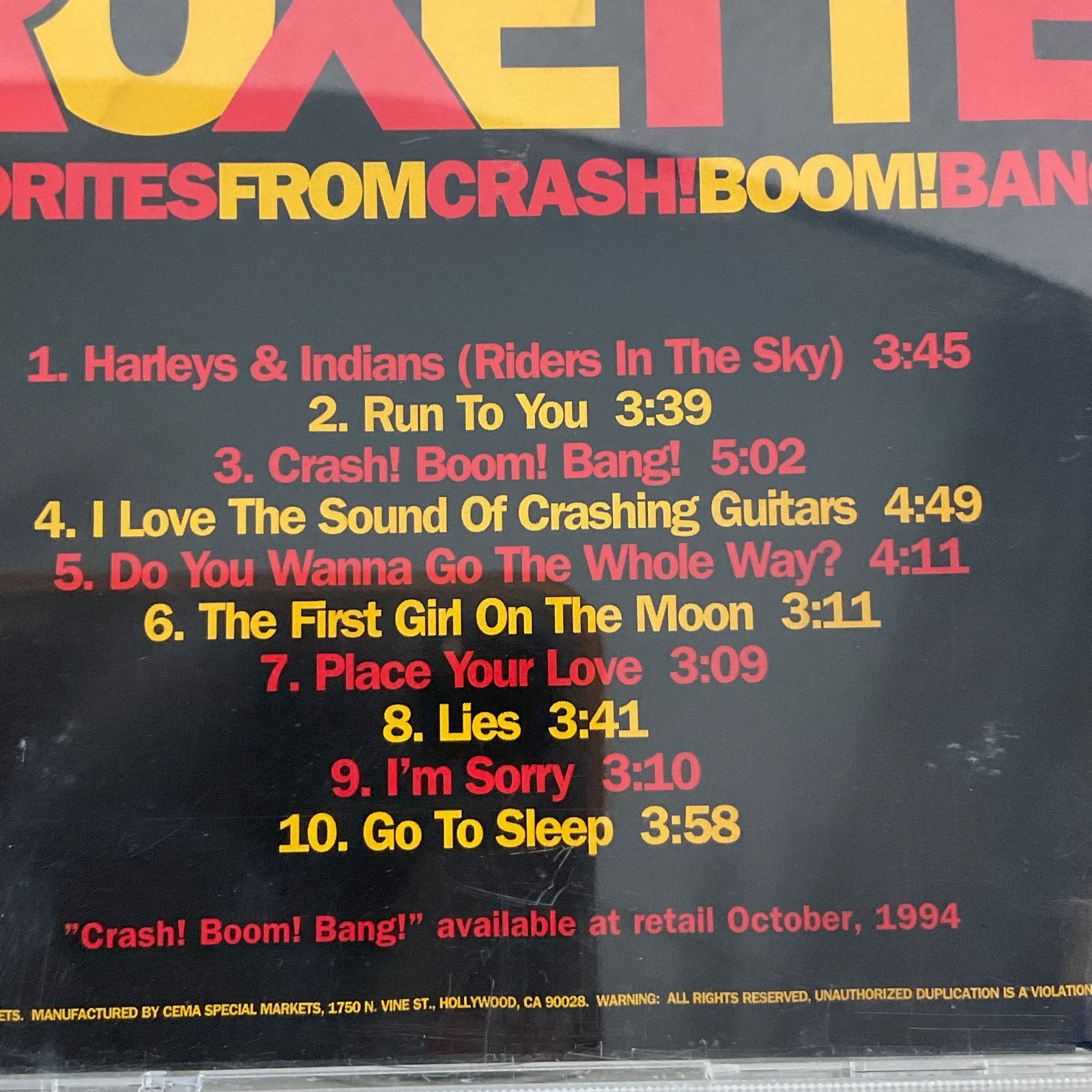 Roxette Favorites From Crash! Boom! Bang! CD 1994 Promo Sam Goody - Image 11