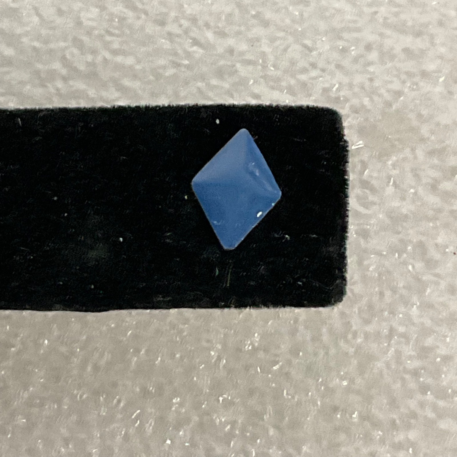 Blue Diamond Shape Stud Earrings Fashion Jewelry Silver Tone Post Minimalist - Image 3