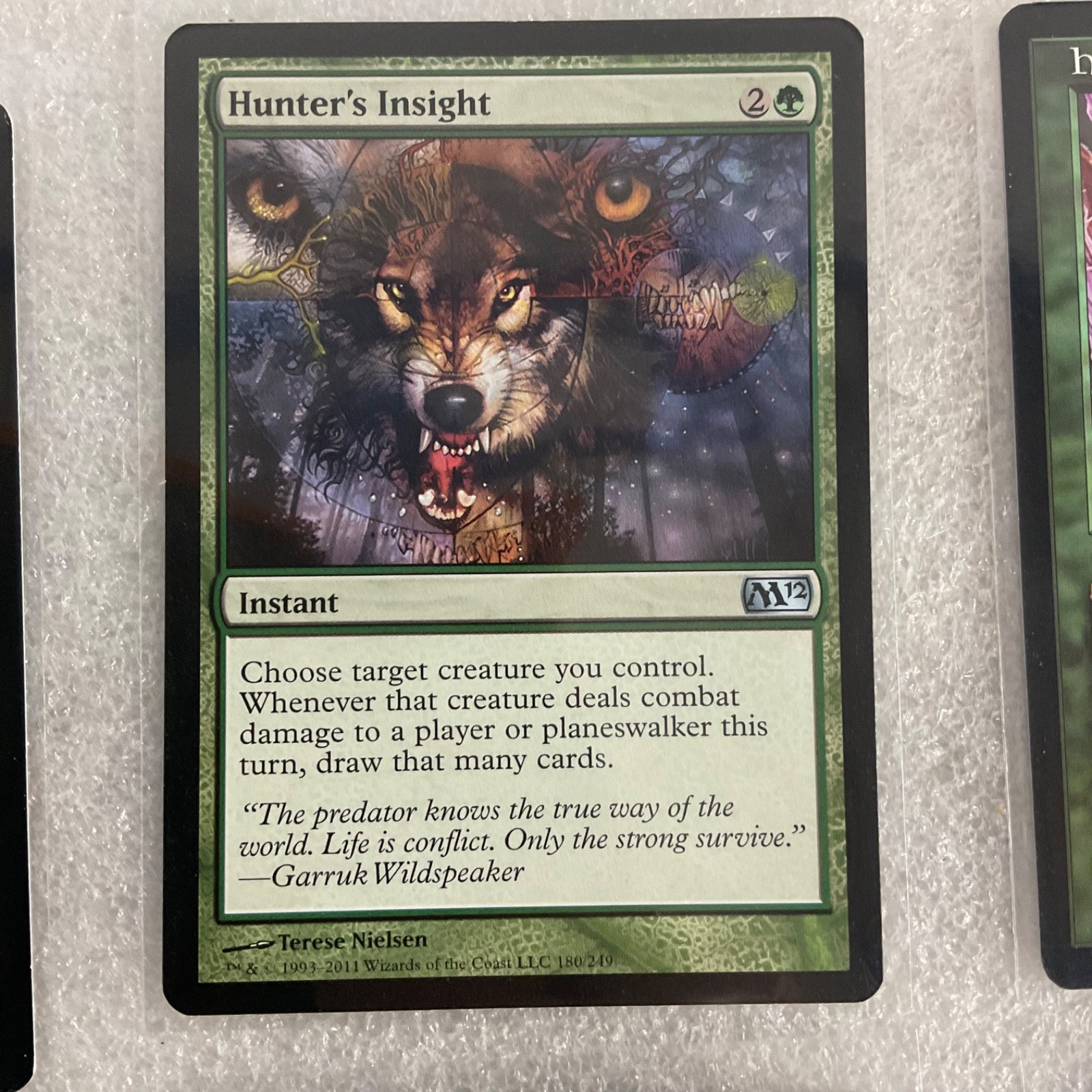 MTG 20 Card Green Lot Hornet Sting Hunters Feast Howling Wolf Mixed Sets - Image 18