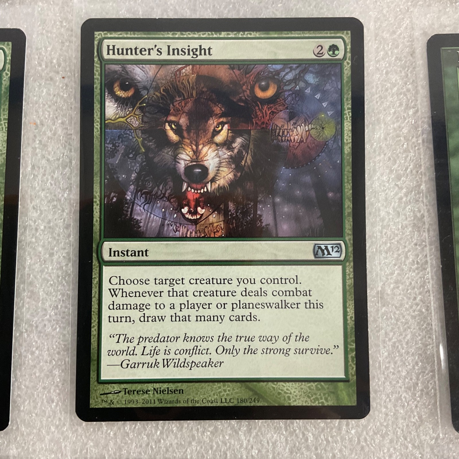 MTG 20 Card Green Lot Hornet Sting Hunters Feast Howling Wolf Mixed Sets - Image 16