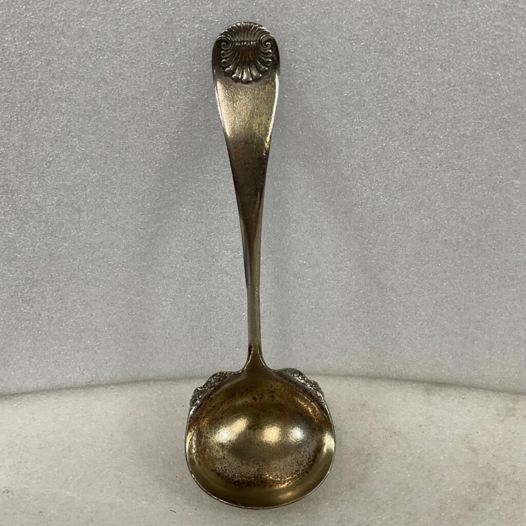 U.S. Silver Co Ladle 7in Shell Handle Silver Tone Gravy Sauce Spoon - Image 1