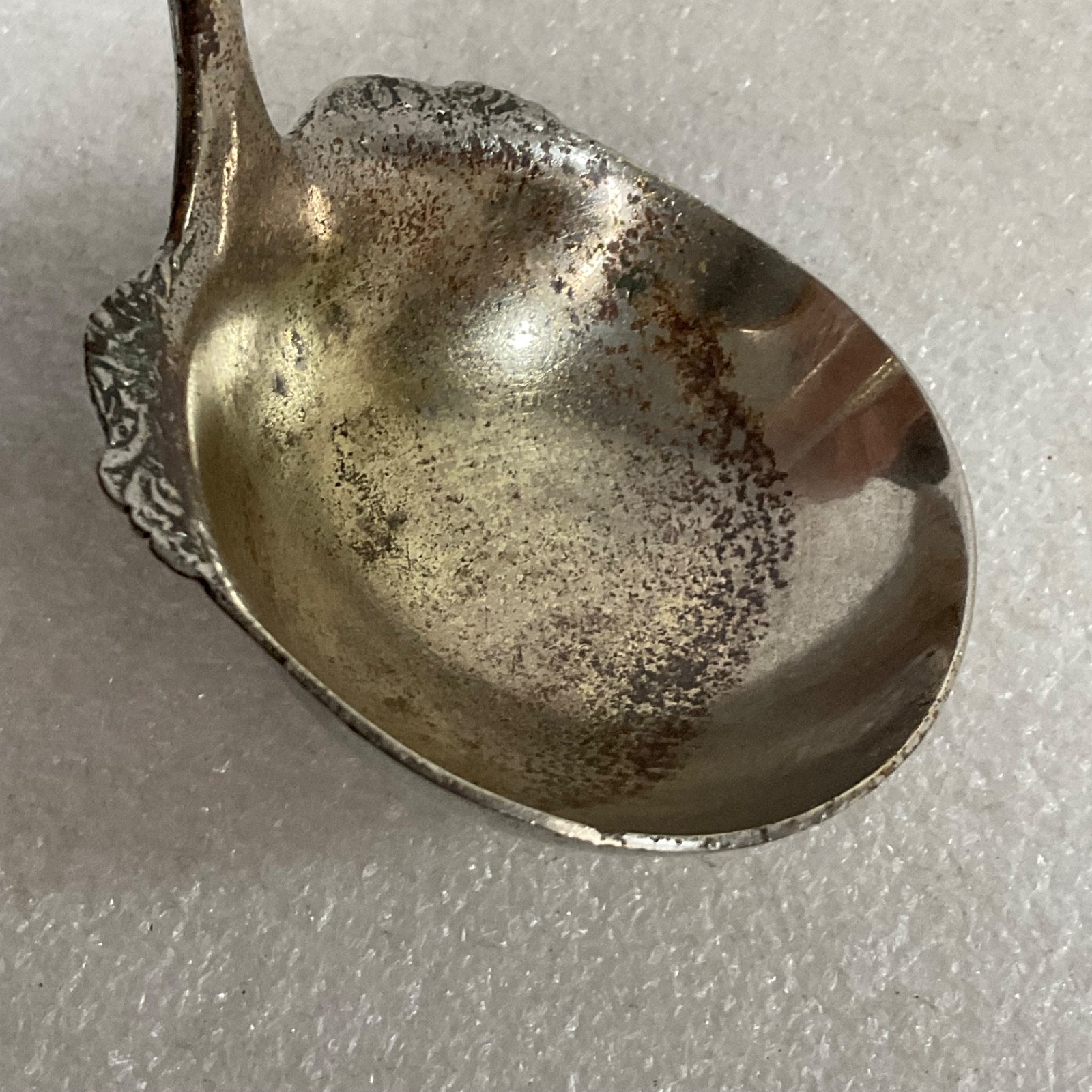 U.S. Silver Co Ladle 7in Shell Handle Silver Tone Gravy Sauce Spoon - Image 6