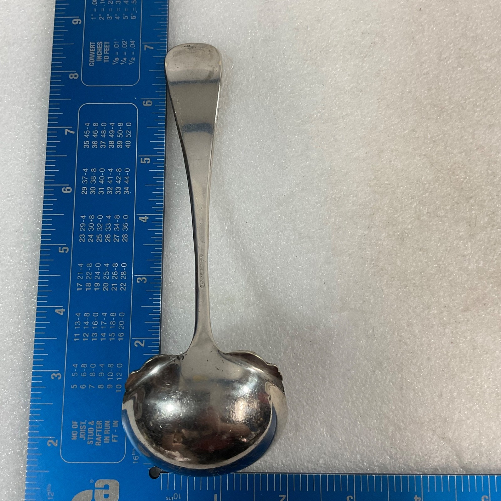 U.S. Silver Co Ladle 7in Shell Handle Silver Tone Gravy Sauce Spoon - Image 8