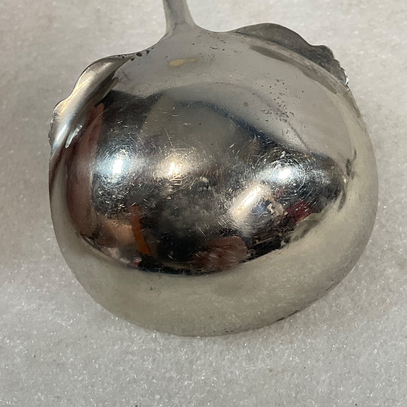 U.S. Silver Co Ladle 7in Shell Handle Silver Tone Gravy Sauce Spoon - Image 7