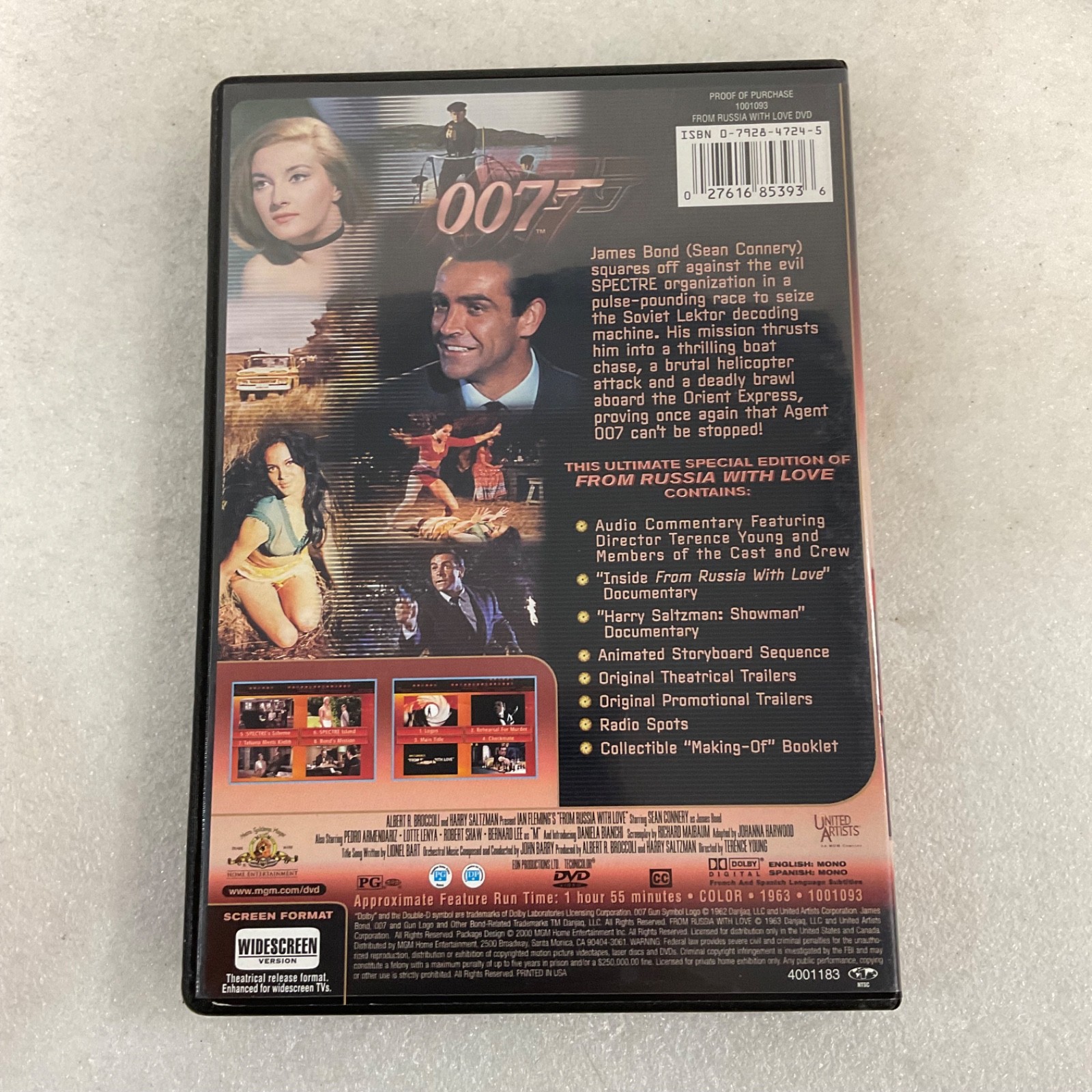 From Russia With Love DVD Special 007 Edition Sean Connery Widescreen - Image 2