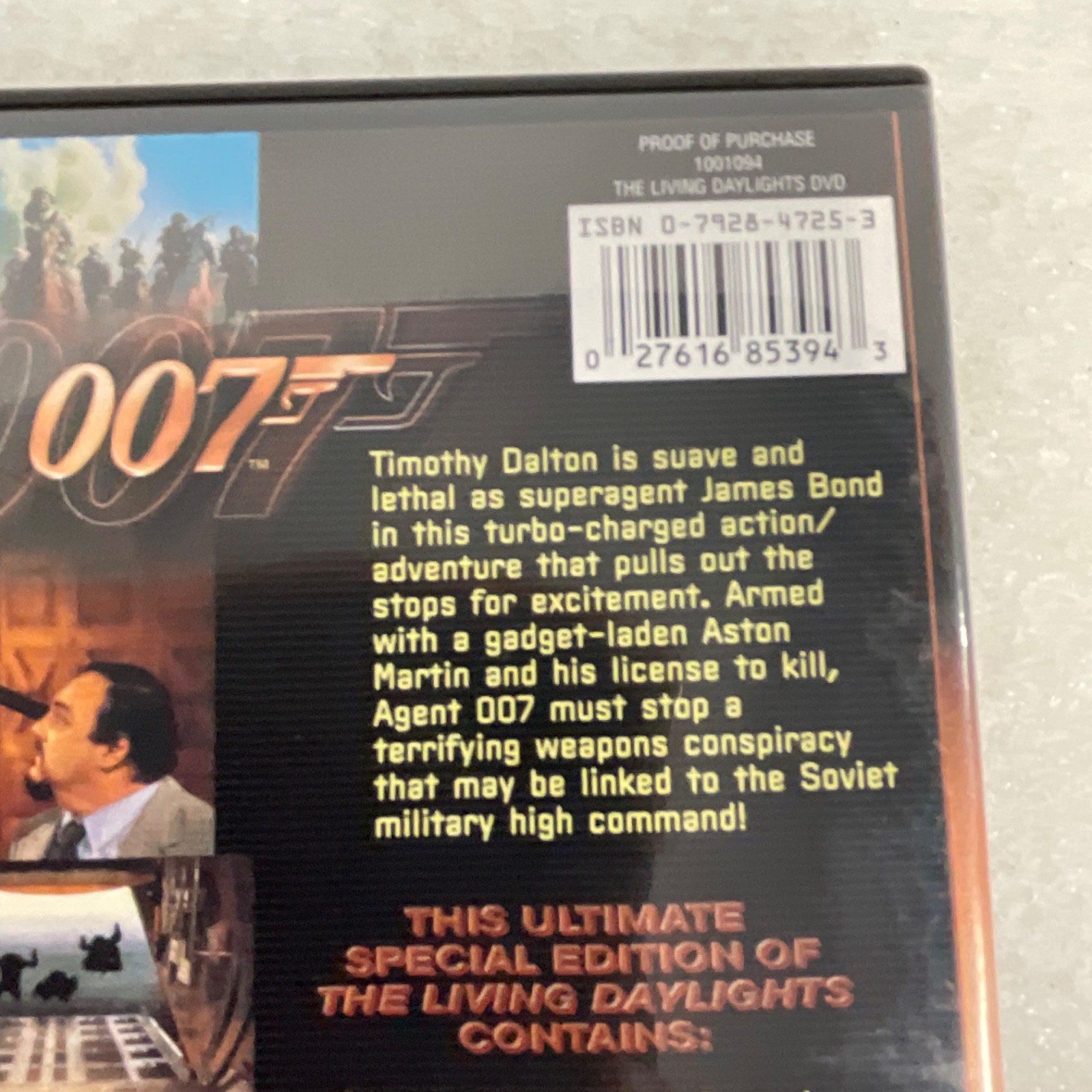 The Living Daylights DVD Special 007 Edition Timothy Dalton Widescreen - Image 7