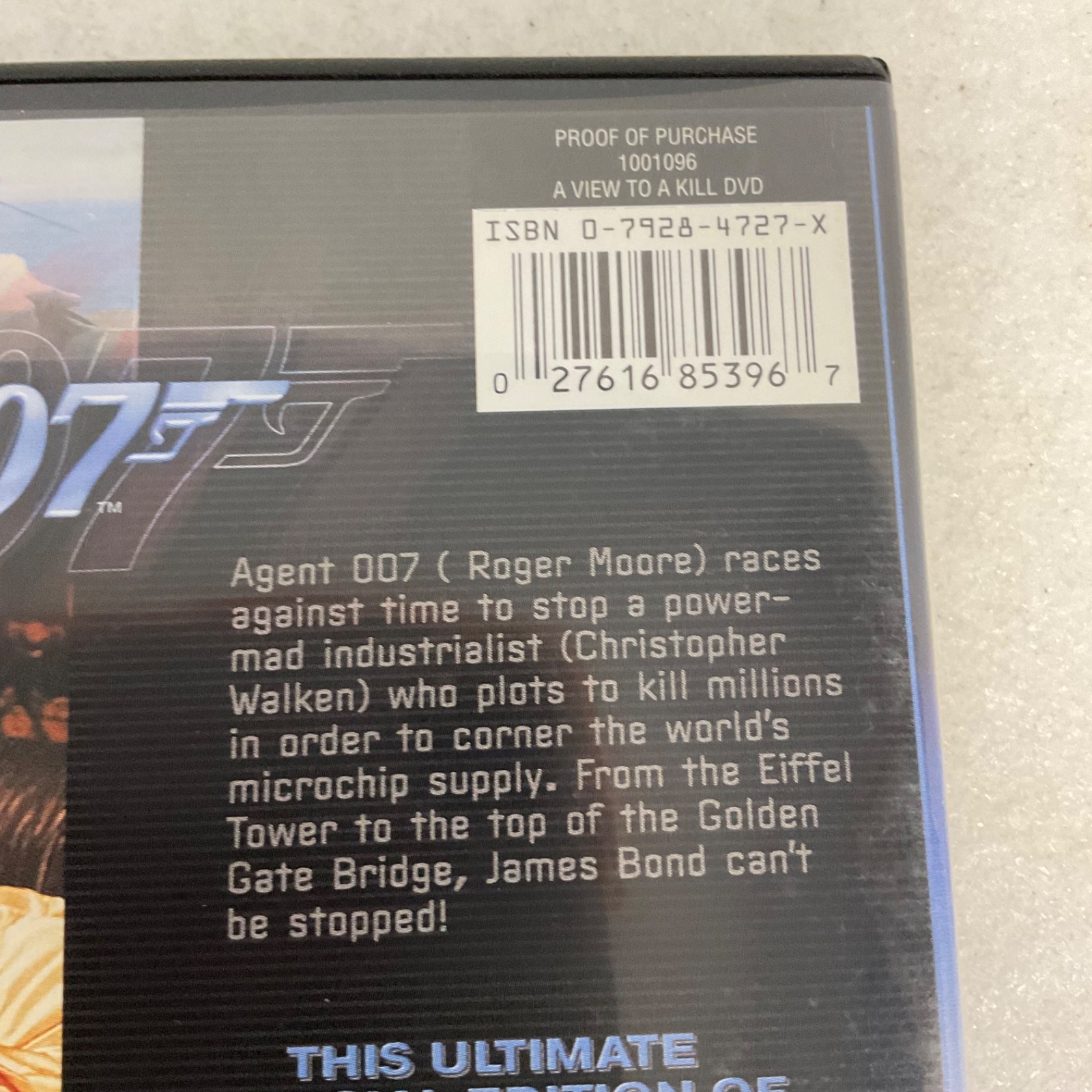 A View To A Kill DVD Special 007 Edition Roger Moore Walken Widescreen - Image 7