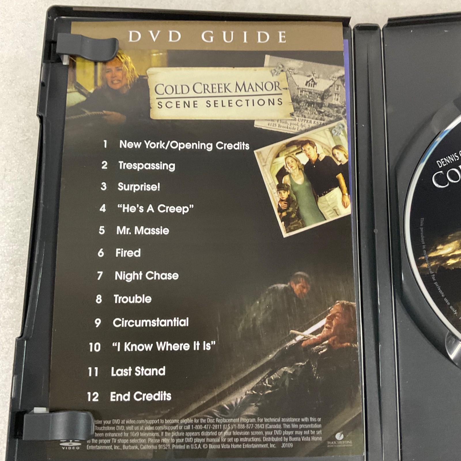 Cold Creek Manor DVD Widescreen Dennis Quaid Sharon Stone Stephen Dorff - Image 11