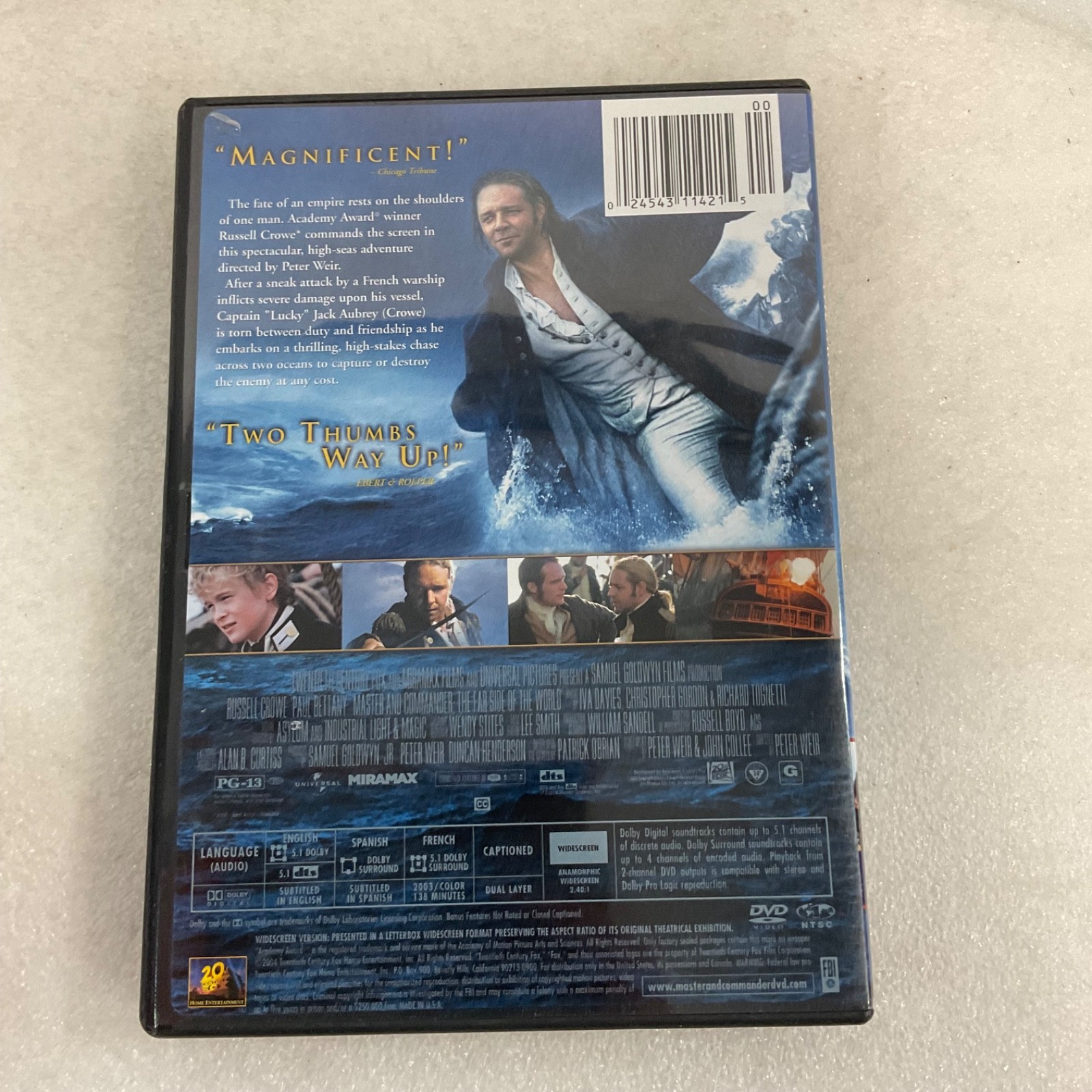 Master and Commander: the Far Side of the World (DVD, 2003) - Image 2