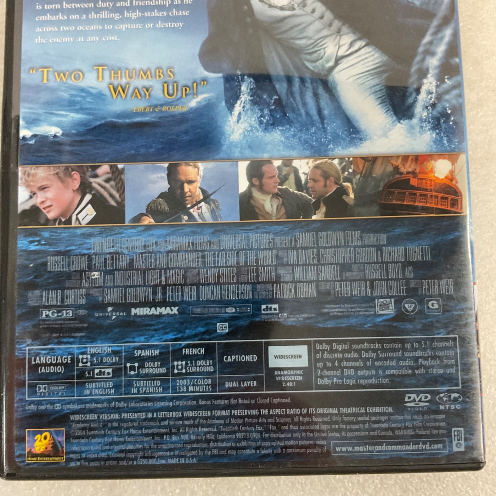Master and Commander: the Far Side of the World (DVD, 2003) - Image 5