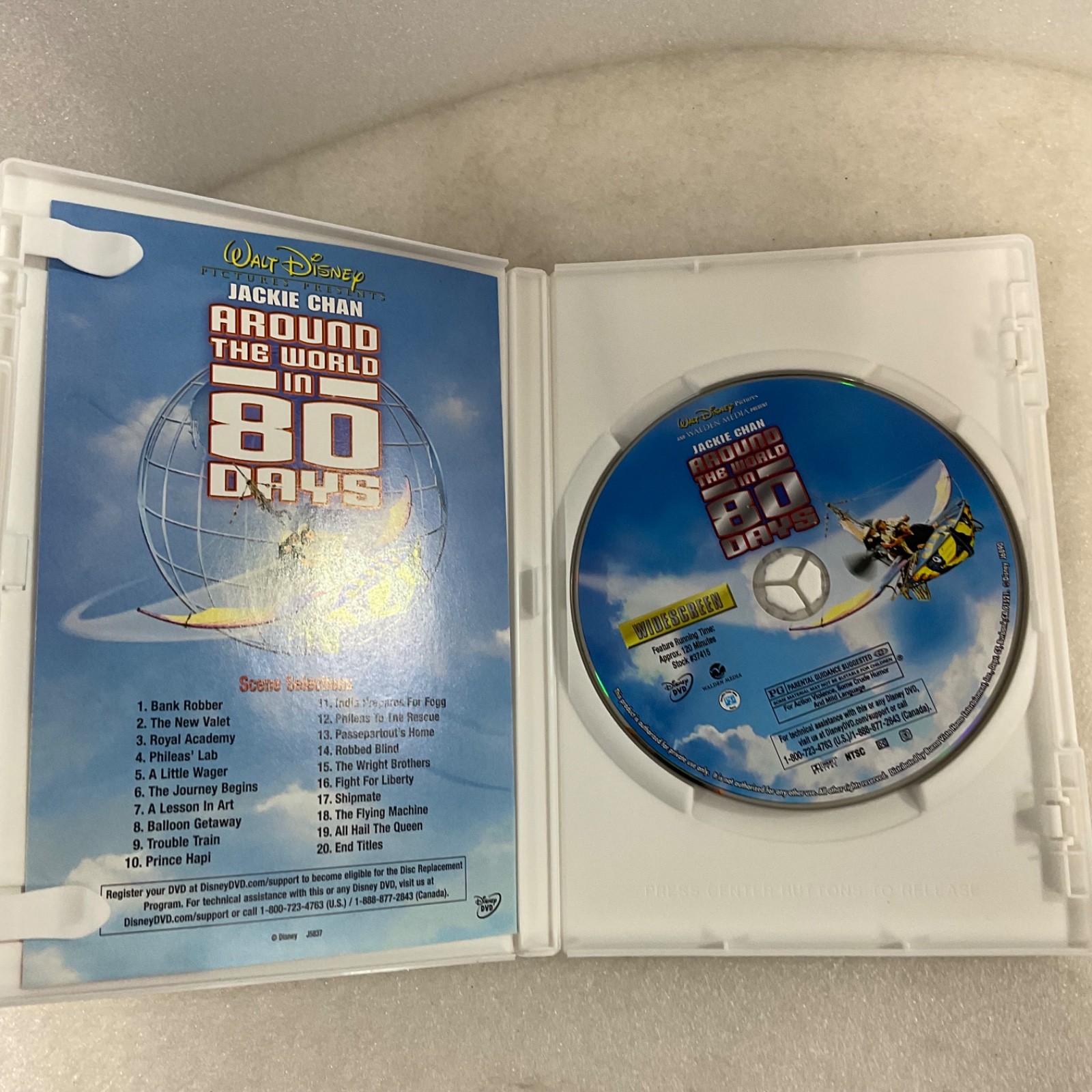 Around the World in 80 Days DVD Widescreen Disney Jackie Chan 2004 PG - Image 10