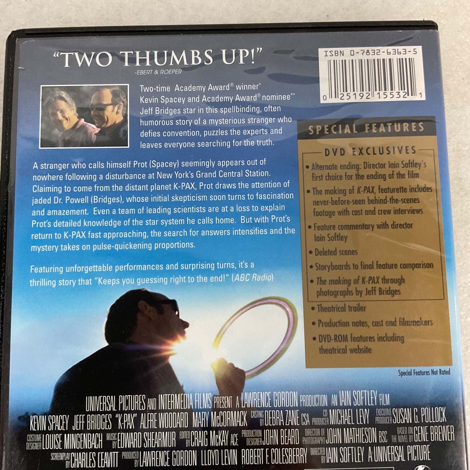 K-PAX DVD Collector's Edition Widescreen Kevin Spacey Jeff Bridges - Image 4