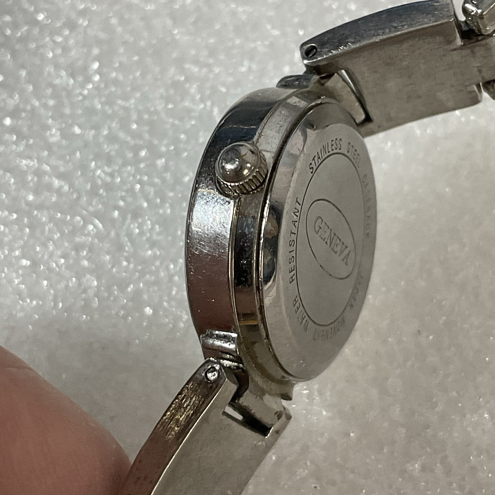 Geneva Watch Womens Metal Band White Dial Silver Color - Image 3
