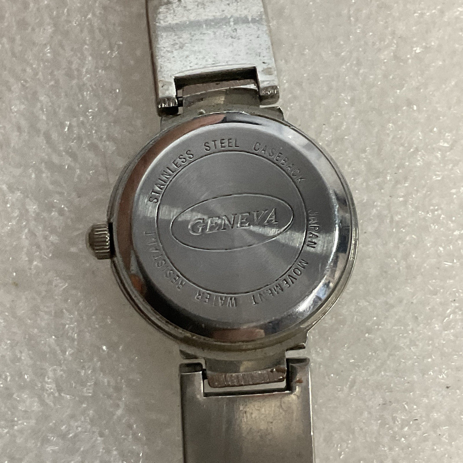 Geneva Watch Womens Metal Band White Dial Silver Color - Image 4