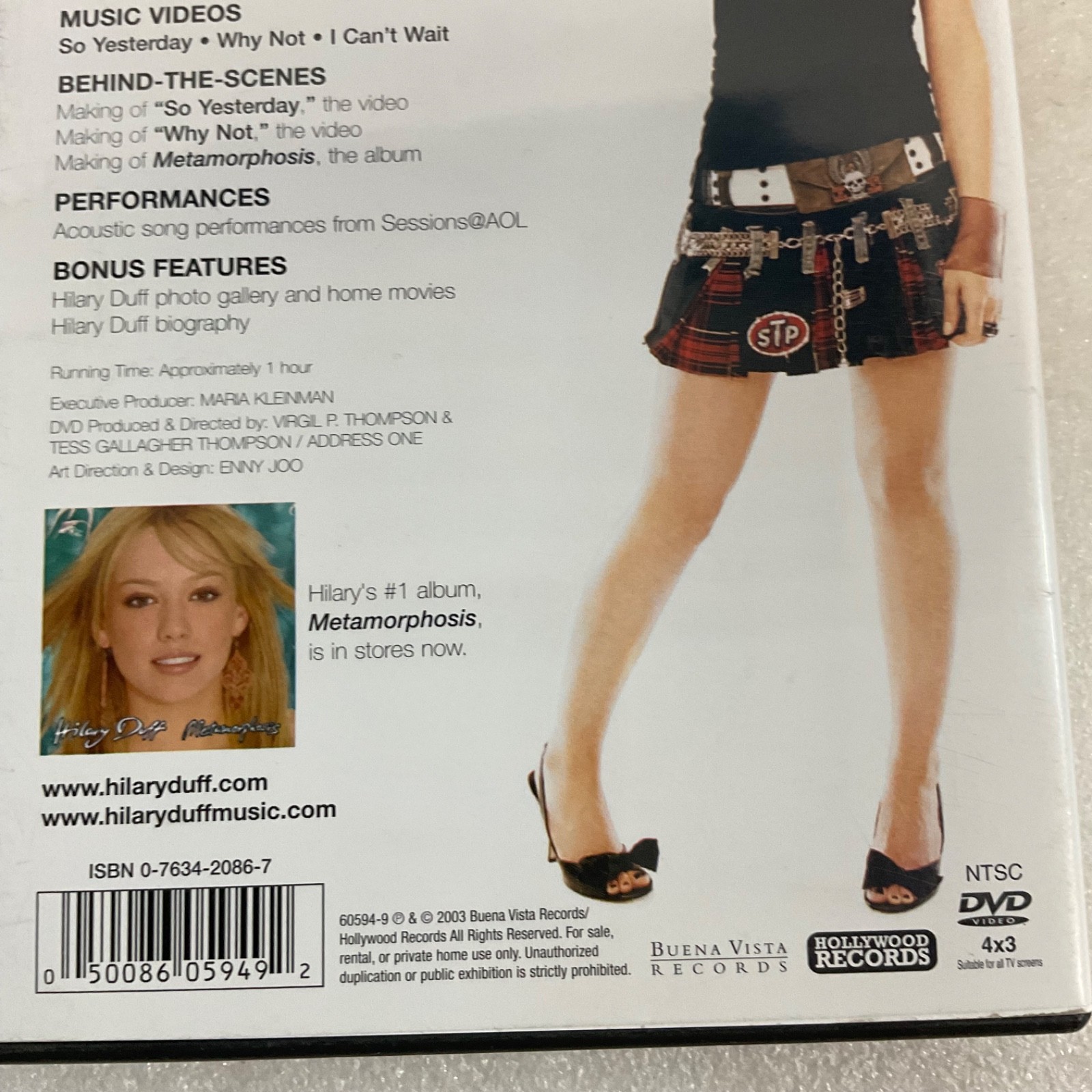 Hilary Duff All Access Pass DVD 2003 Music Videos Behind The Scenes - Image 5
