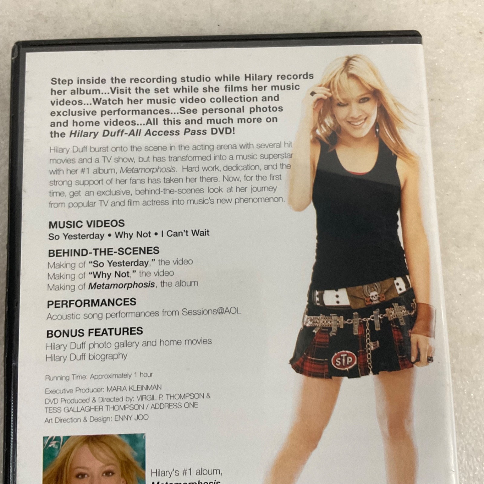 Hilary Duff All Access Pass DVD 2003 Music Videos Behind The Scenes - Image 4