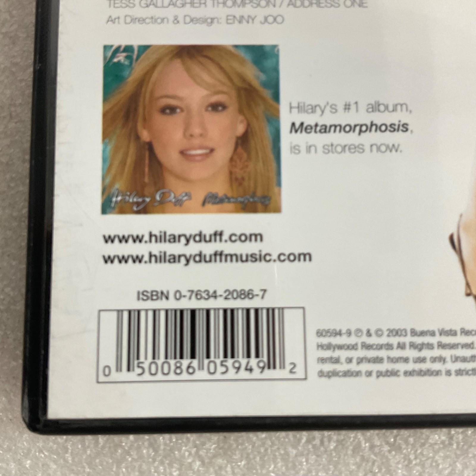 Hilary Duff All Access Pass DVD 2003 Music Videos Behind The Scenes - Image 3