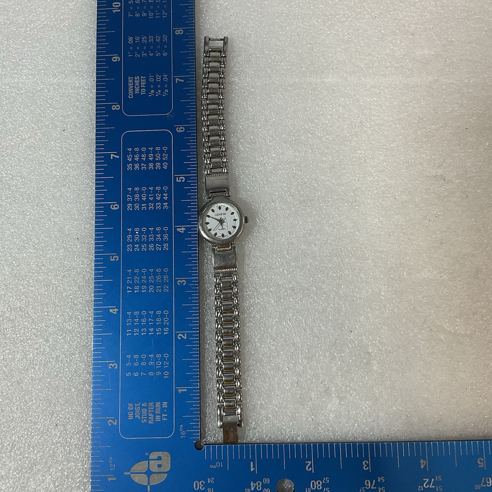 Geneva Watch Womens Metal Band White Dial Silver Color - Image 22